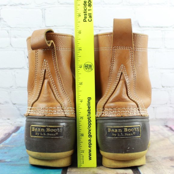 LL BEAN Uninsulated Lace-up Duck Bean Boots Sz 11 - Picture 6 of 9